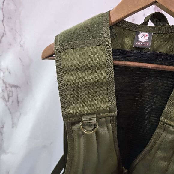 Rothco Vest Green Tactical Molle Assault Bug Out Military Paintball Airsoft Hip - Picture 2 of 11